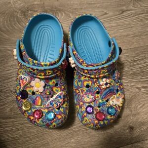 Girls Lisa Frank crocs With Charms